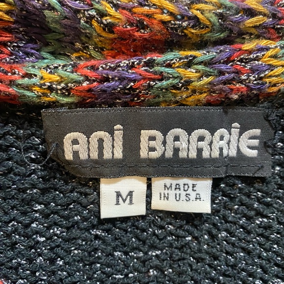 Ani Barrie women’s gray with multicolor turtleneck, wool size medium - Picture 3 of 7